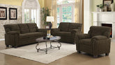 Coaster Clemintine Upholstered Pillow Top Arm Living Room Set Model 506571-S3